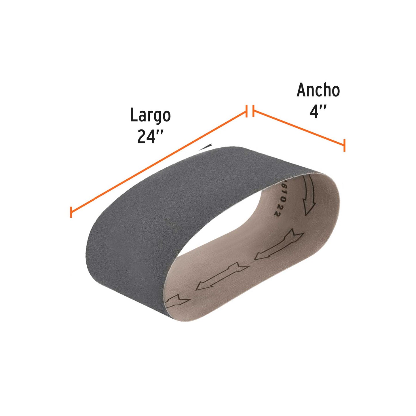 Lija de Banda 4x24", Carburo de Silicio Grano 80 TRUPER