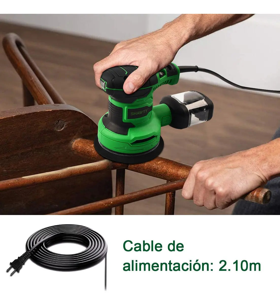 Lijadora Roto Orbital 5" 450W SHAWTY