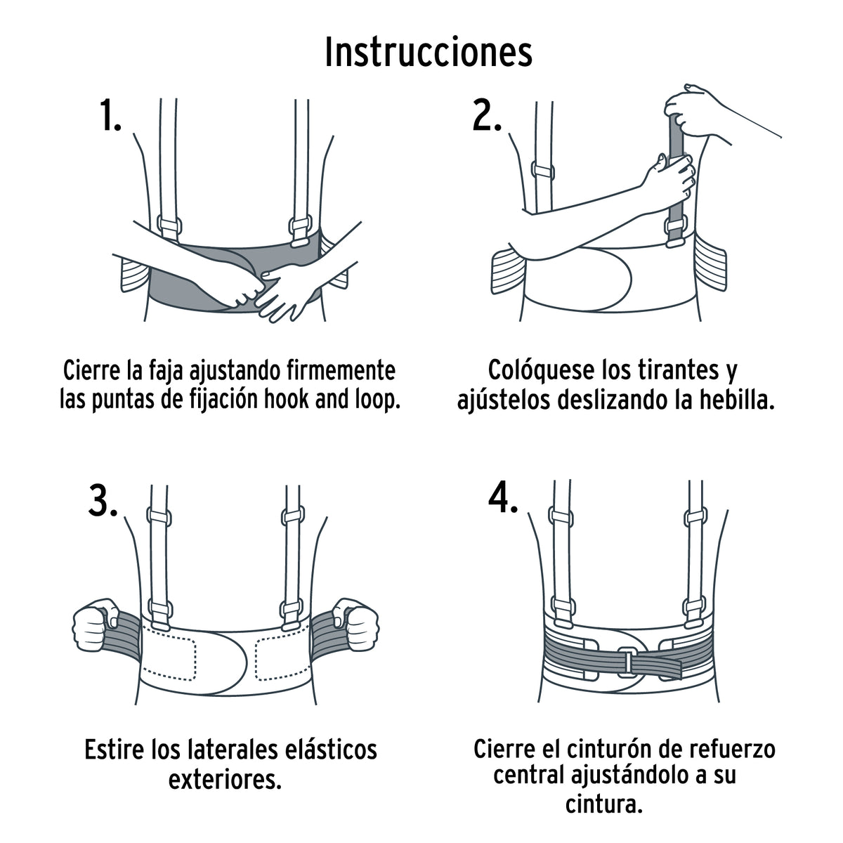 Faja Lumbar con Tercer Cinturón Talla M TRUPER