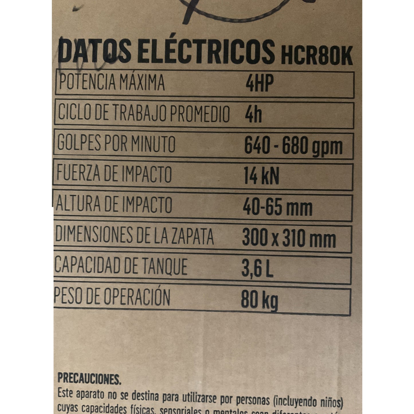Apisonadora Bailarina con Motor Robin 4 HP OAKLAND
