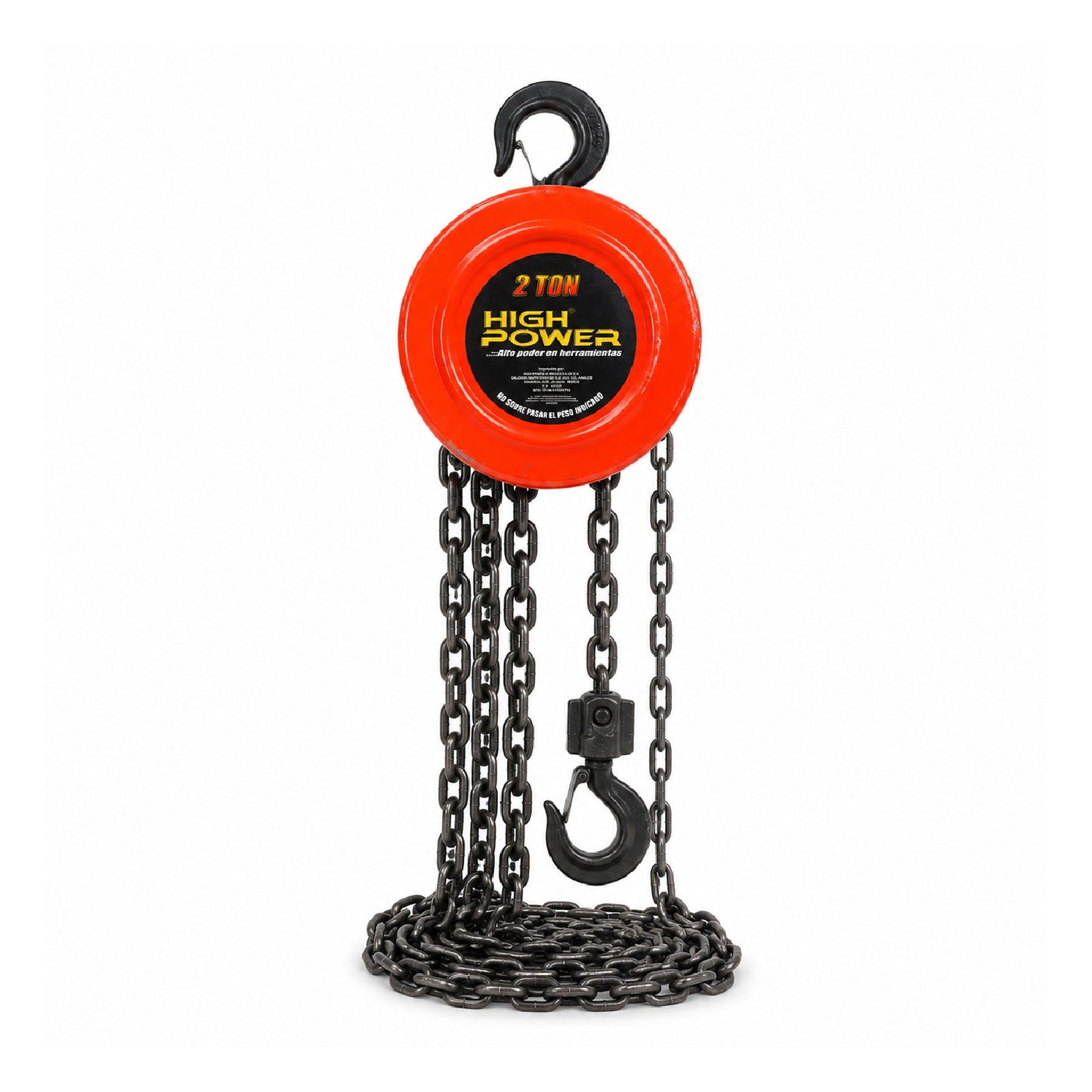 Garrucha Chainblock de Cadena 2 Toneladas Cadena Doble HIGH POWER