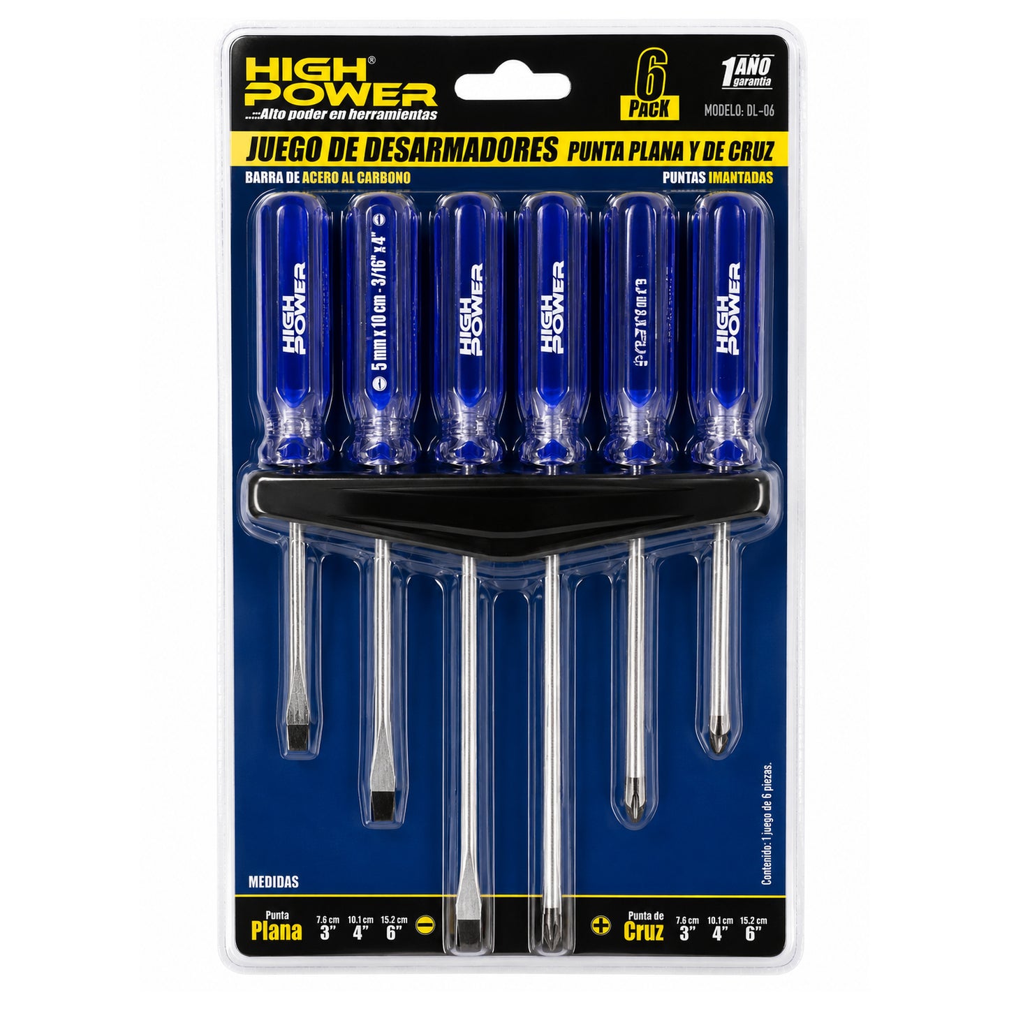 Kit de Desarmadores 6 Piezas HIGH POWER