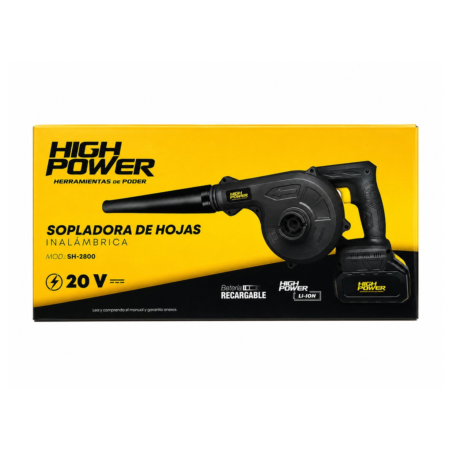 Sopladora de Aire Inalámbrica 20V con Batería y Cargador HIGH POWER