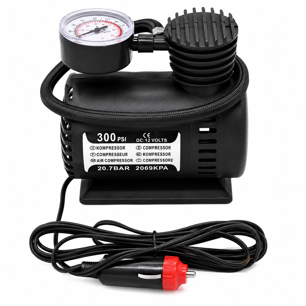 Compresor de Aire Portátil 12V 300 PSI POWER HUNT