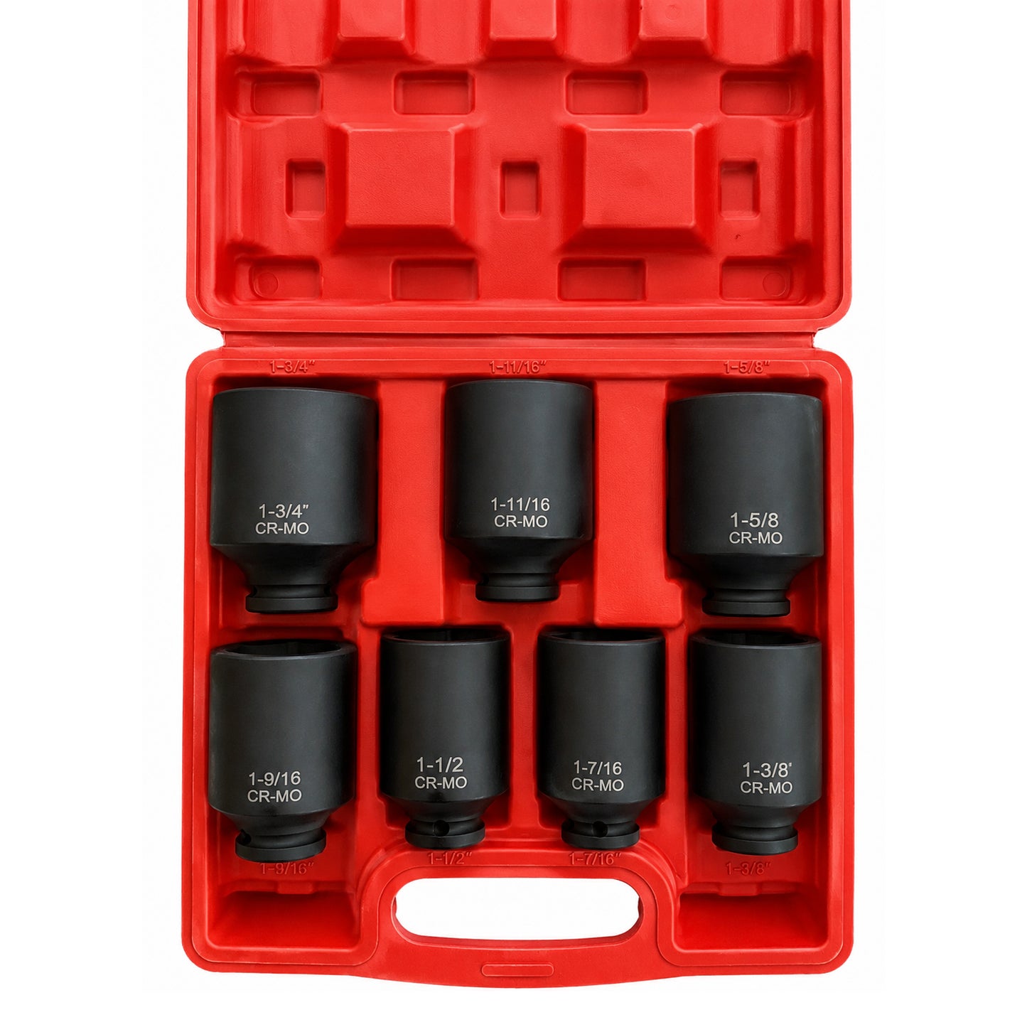 Kit de Dados Impacto 1/2” 1-3/8” a 1-3/4” 7 Piezas
