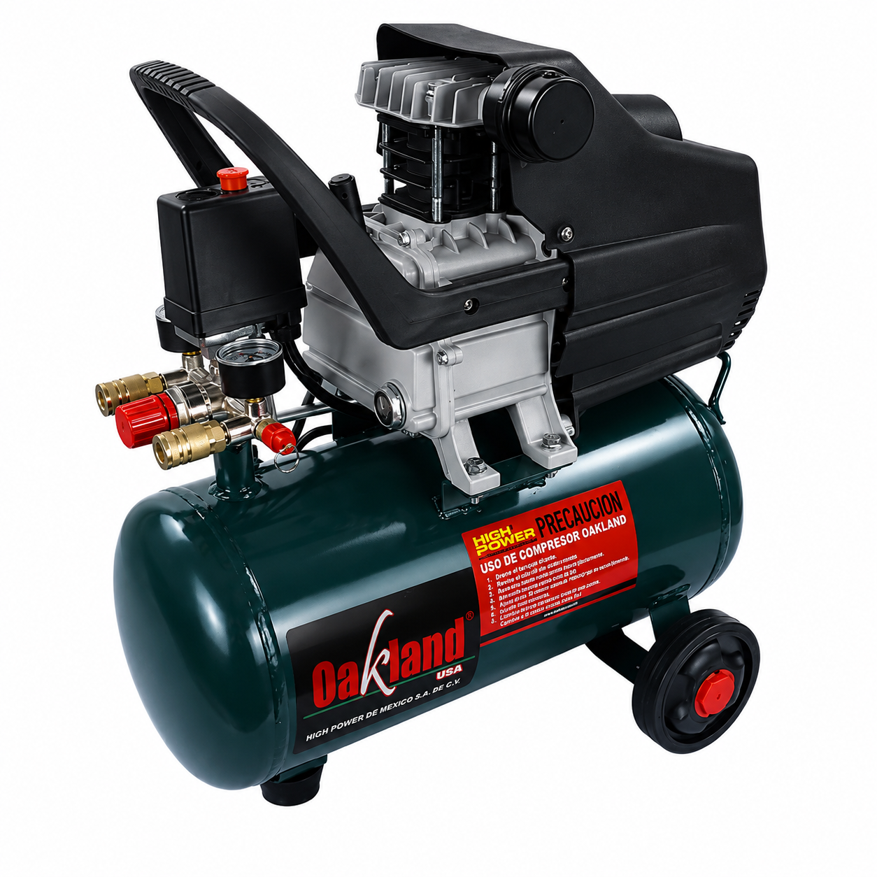 Compresor de Aire 25 L 2.5HP 116 PSI OAKLAND