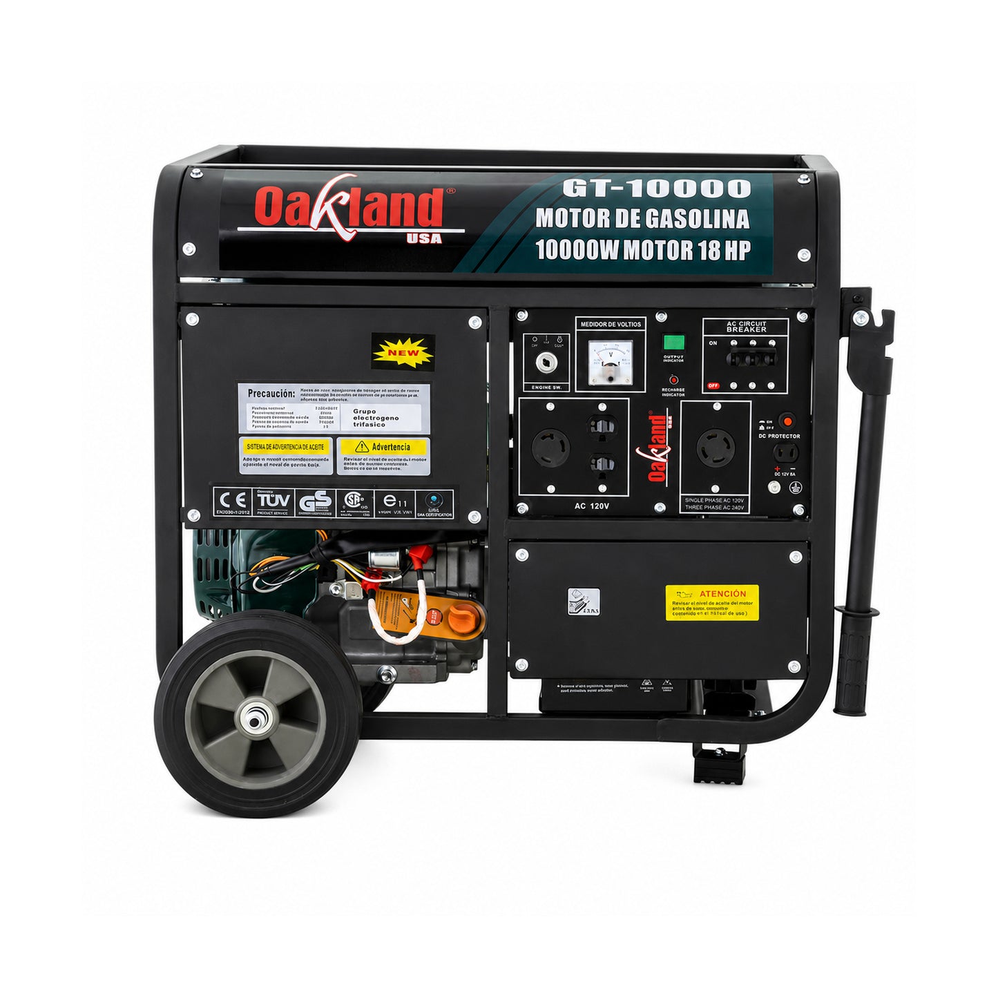 Generador Portatil Trifasico 10000 W 120/220V 60hz 18 HP OAKLAND