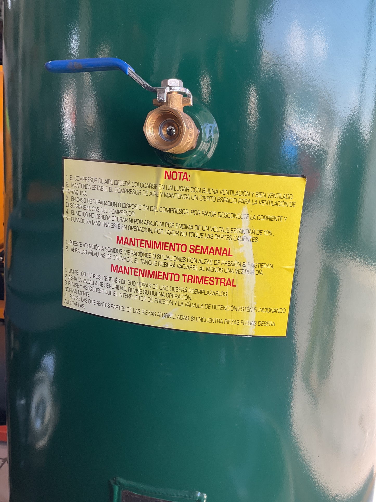 Compresor de 60gal 3HP OAKLAND