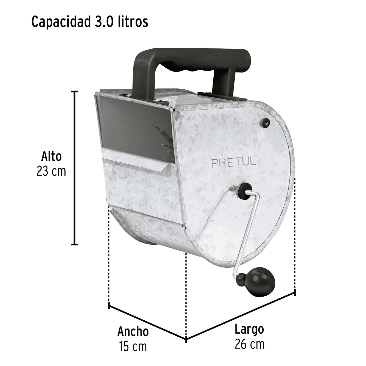 Tirolera Galvanizada 3" PRETUL