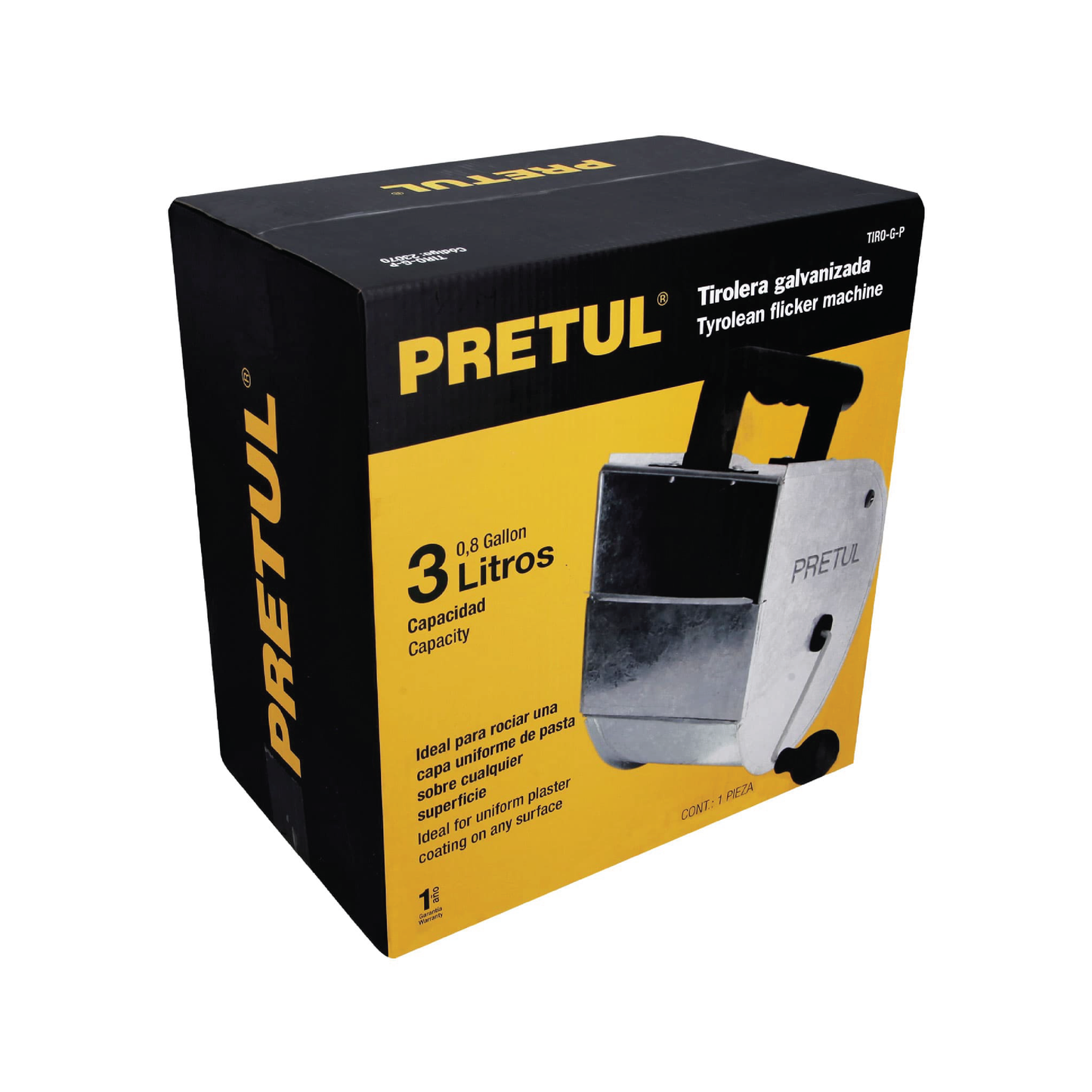 Tirolera Galvanizada 3" PRETUL