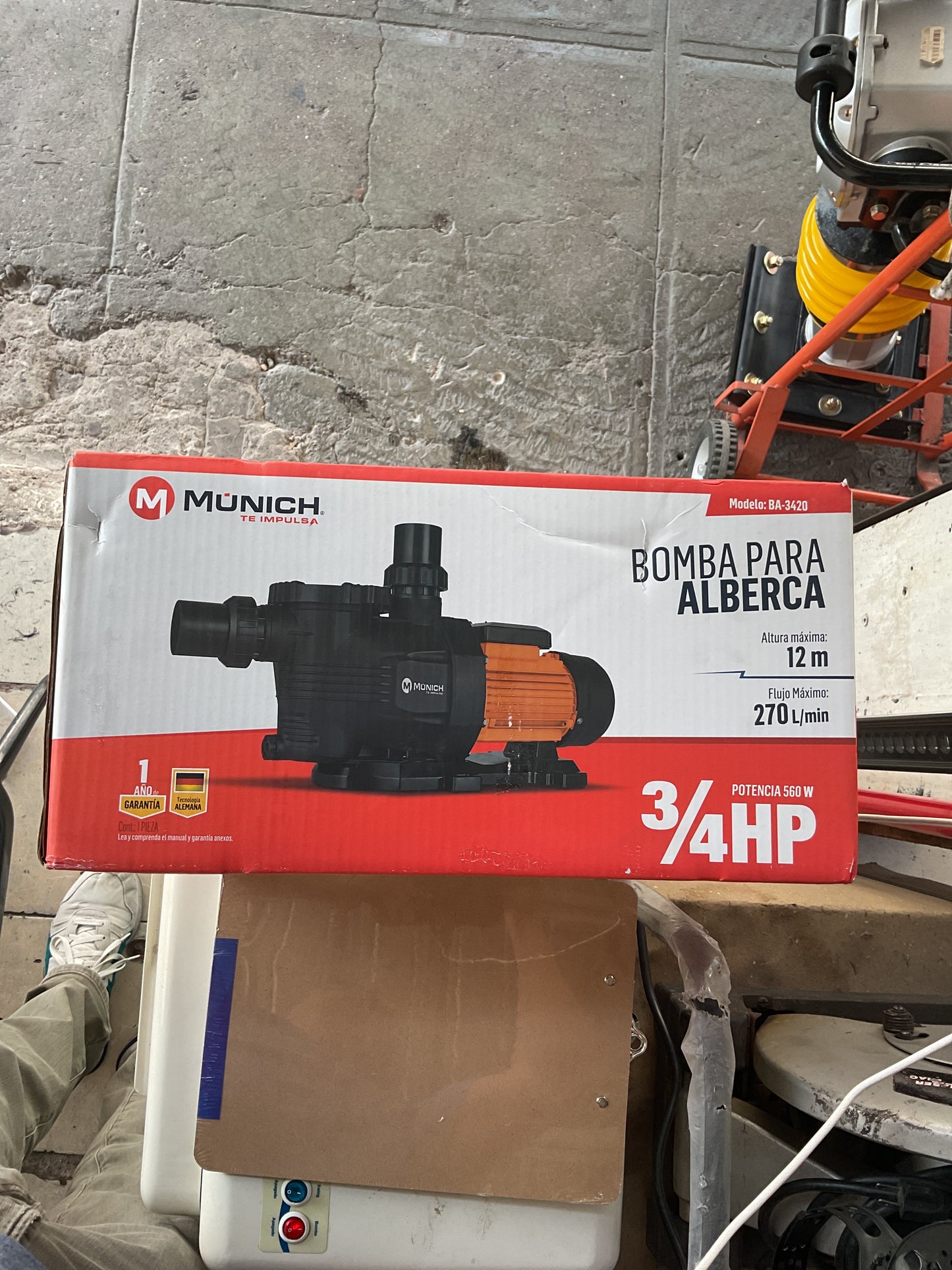 Bomba para alberca 3/4hp MUNICH