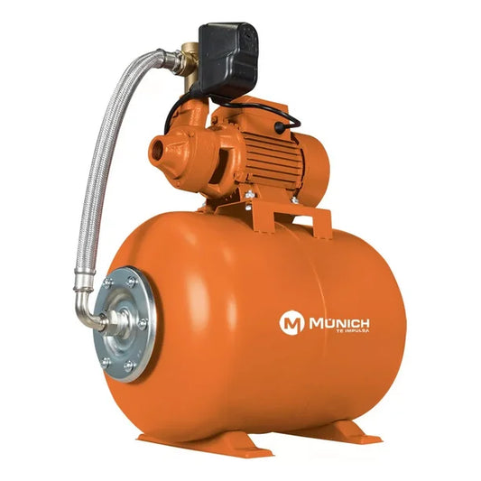 Hidroneumático con Bomba Periférica 1 HP Tanque 52 L MUNICH
