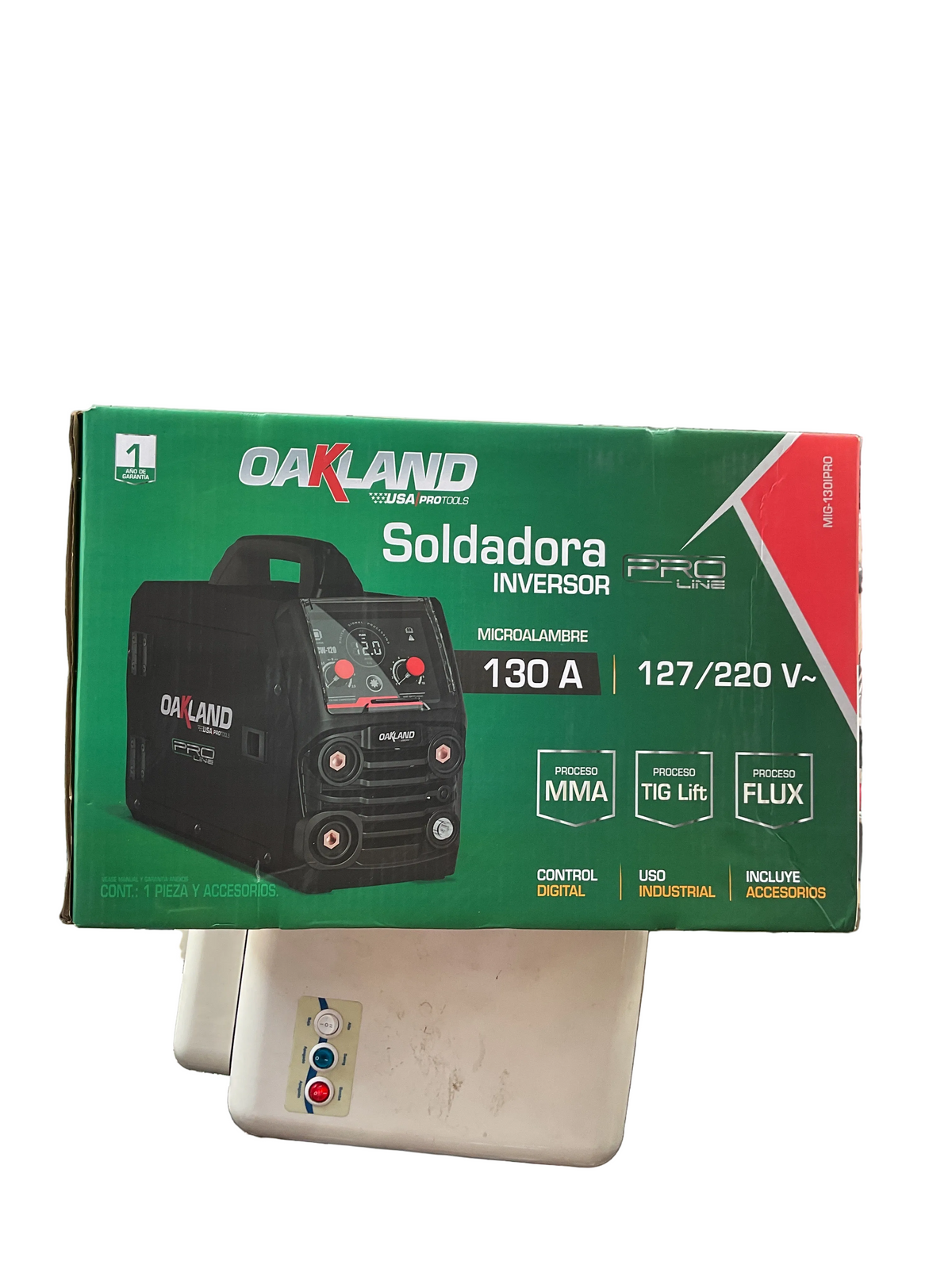 Soldadora Inversora 3 en 1   130 A FLUX/MMA/TIG Lift OAKLAND