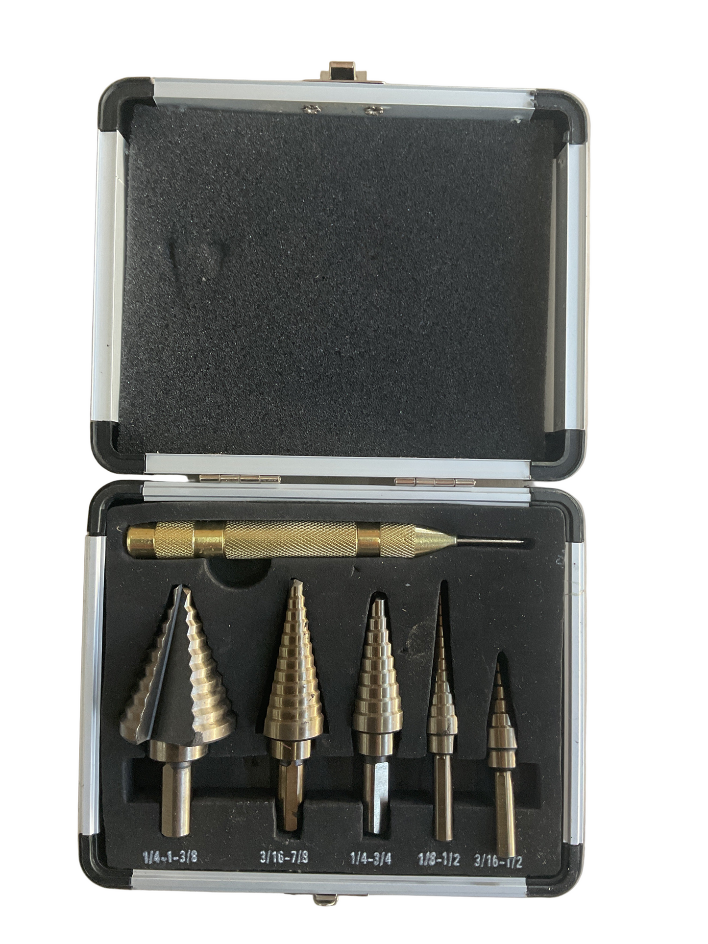 Kit Broca Escalonada 6 Piezas con Estuche