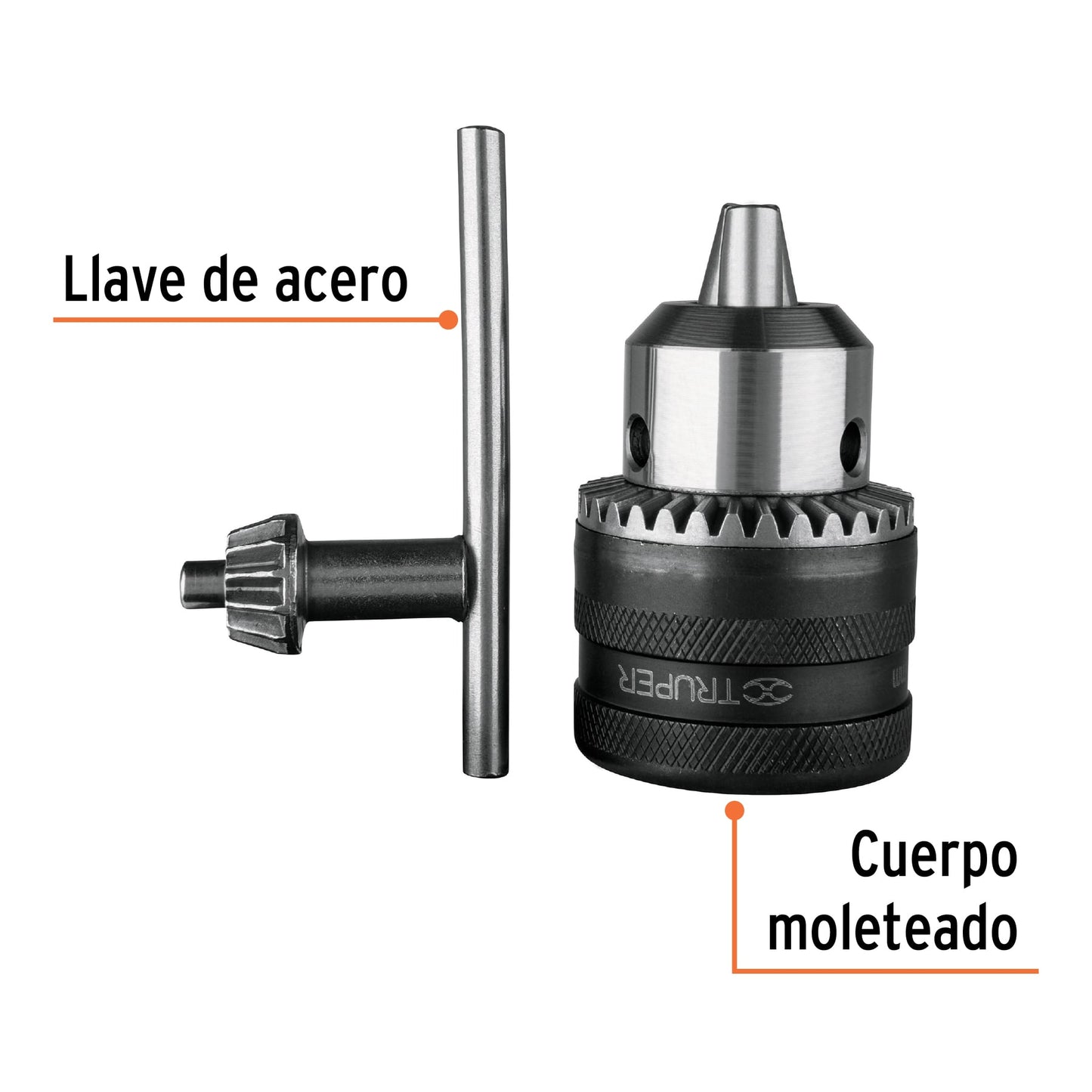 Broquero con Llave 1/2" para Taladro TRUPER