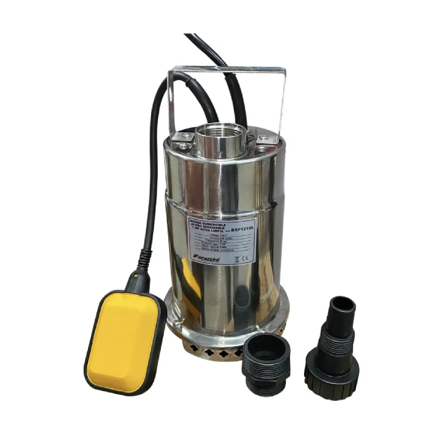 Bomba Sumergible de Acero Inoxidable 1 HP para Agua Limpia PARAZZINI