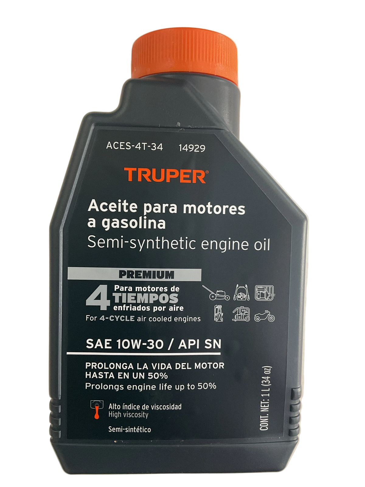 Aceite para Motor 10W-30 4 Tiempos 1 L TRUPER