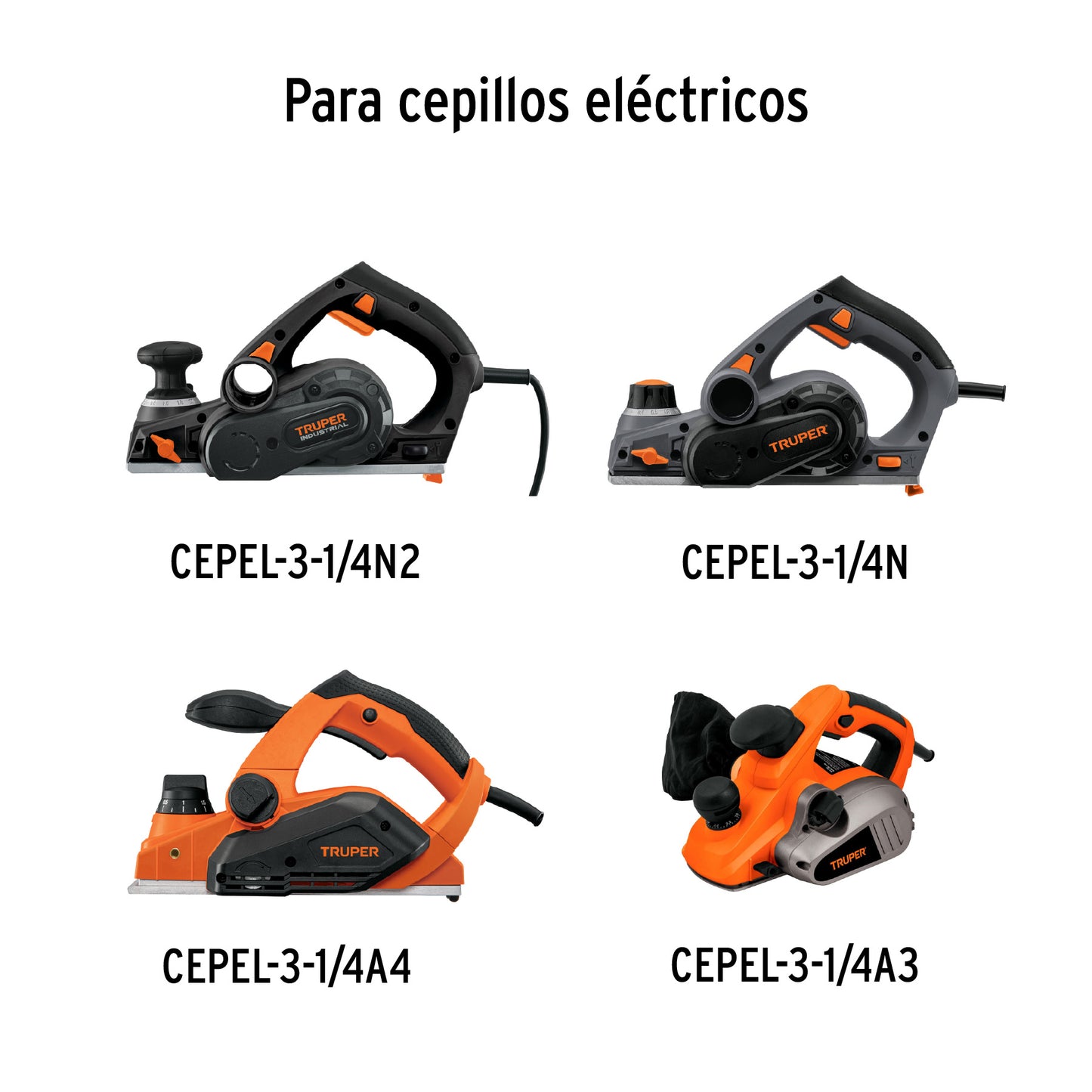 Cuchillas de Carburo de Tungsteno para Cepillo Eléctrico 3-1/4" 2 Piezas TRUPER