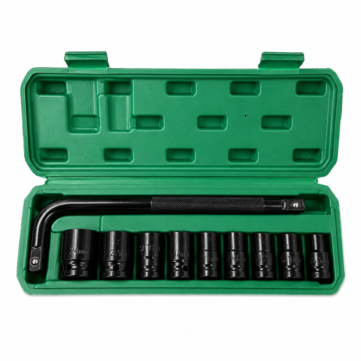 Kit de Dados 1/2" con Maneral 10 Piezas SHAWTY
