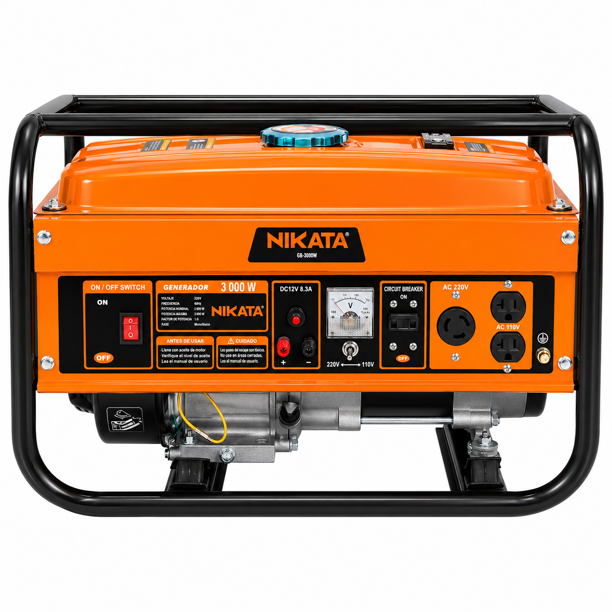 Generador a Gasolina 3000W 110/220V 6.5 HP NIKATA