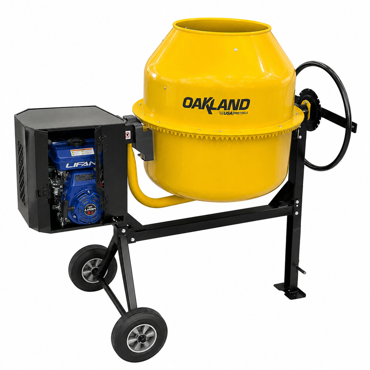 Revolvedora de Concreto con Motor a Gasolina 3 HP 200 L OAKLAND
