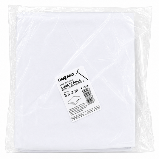 Repuesto de Lona Blanca para Toldo Plegable 3 x 3 m OAKLAND