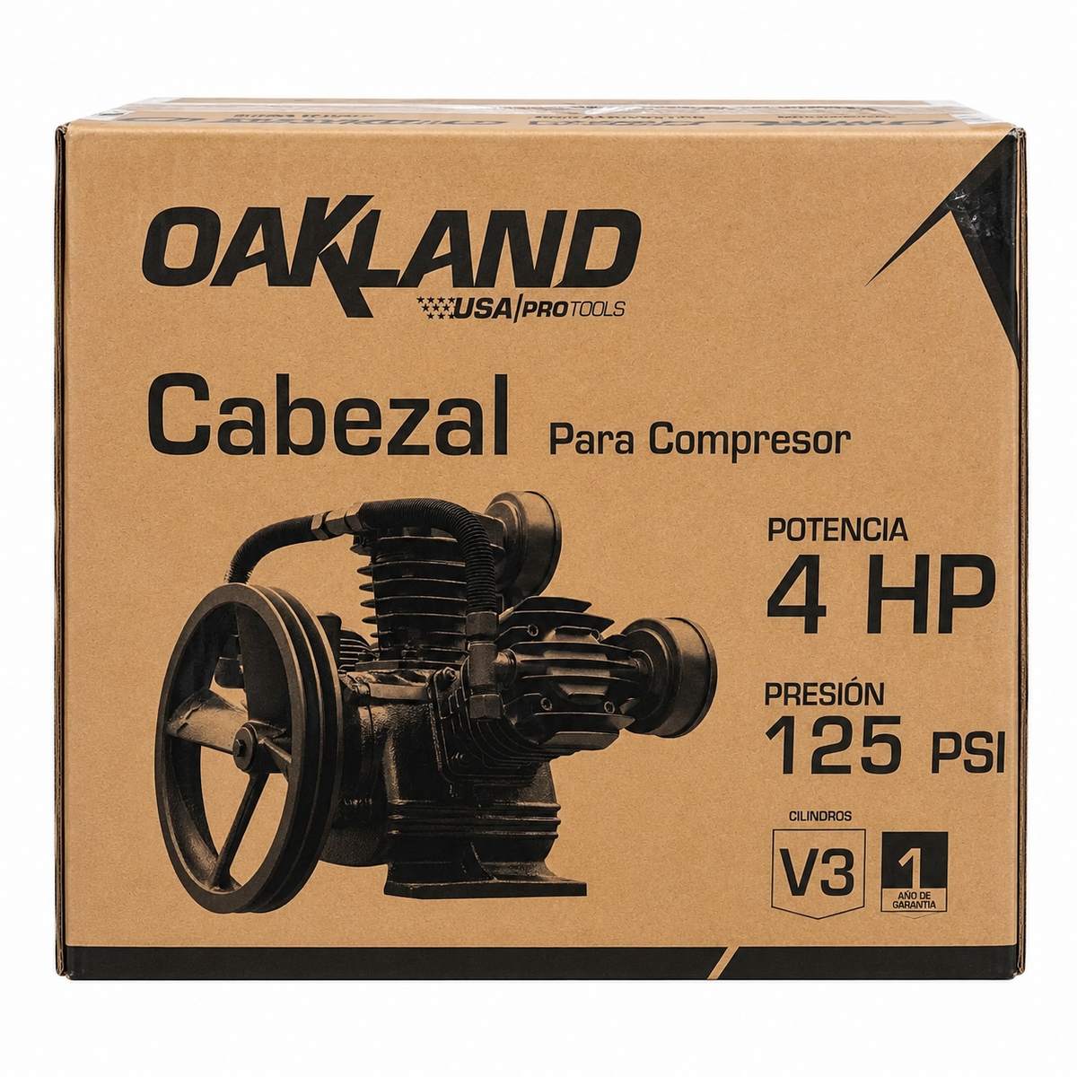Cabezal para Compresor de 4 HP 3 Pistones OAKLAND