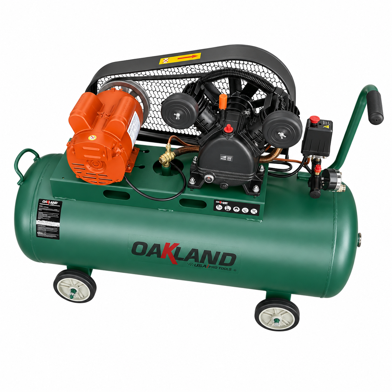 Compresor Industrial de Banda 2 HP 108 L OAKLAND