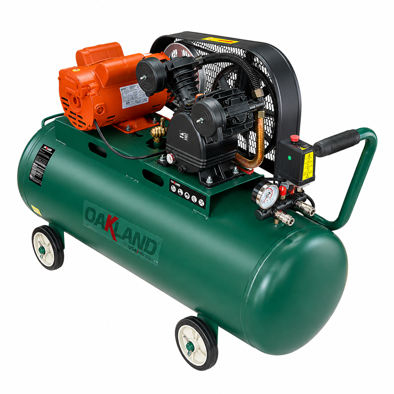 Compresor Industrial de Banda 2 HP 108 L OAKLAND
