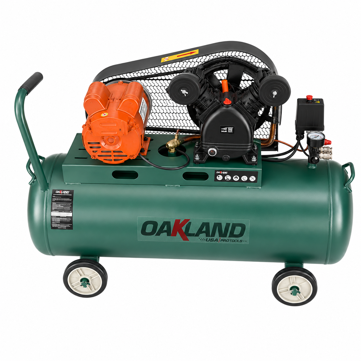 Compresor Industrial de Banda 2 HP 108 L OAKLAND