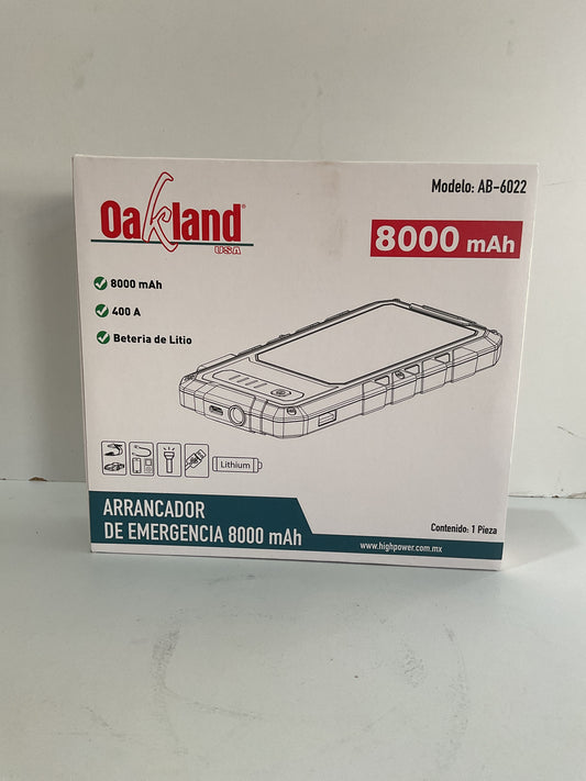 Arrancador de emergencia 8000mAh OAKLAND