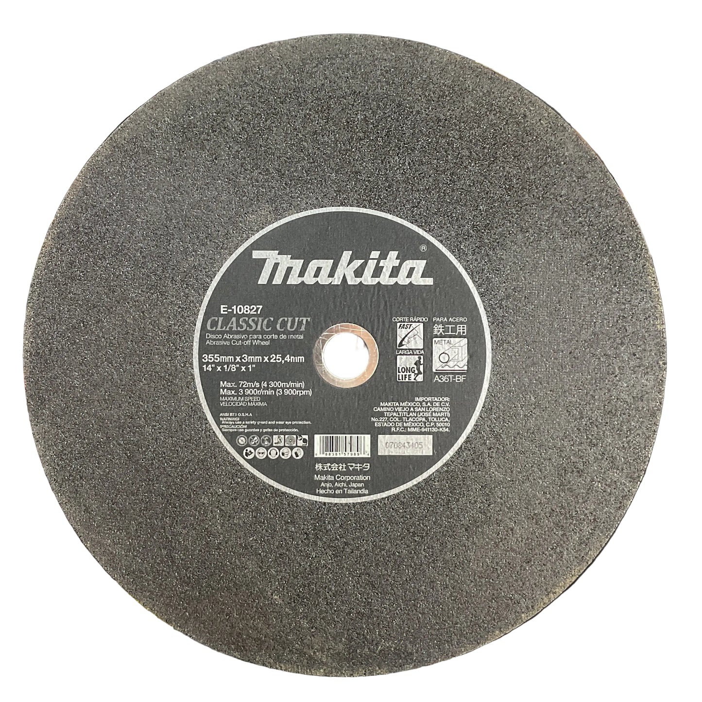 Disco abrasivo 14”  Makita