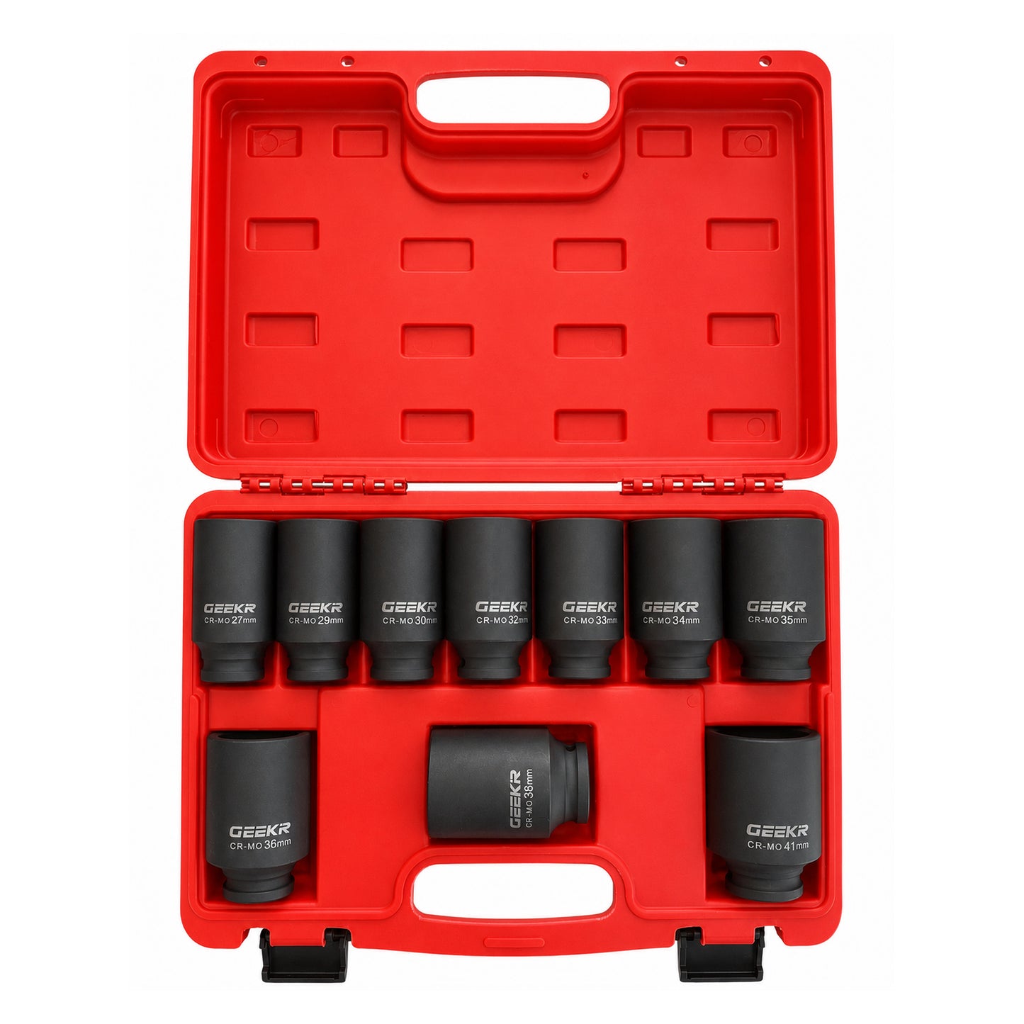 Kit de Dados de Impacto 1/2" 27 mm a 41 mm 10 Pieza