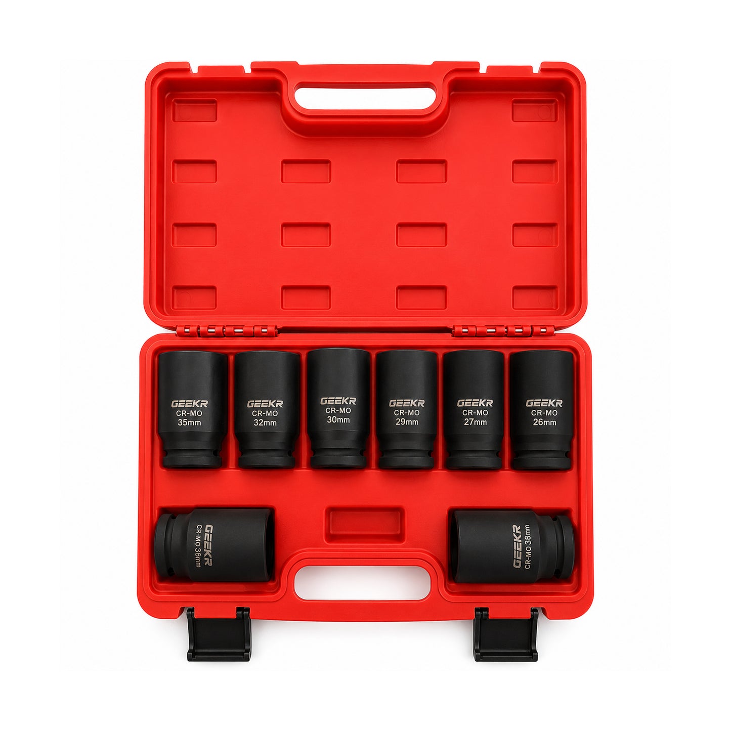 Kit de Dados de Impacto 3/4" 26 mm a 38 mm 8 Piezas