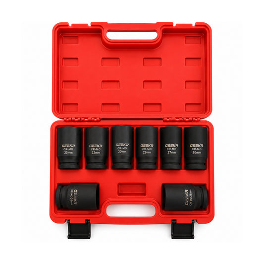 Kit de Dados de Impacto 3/4" 26 mm a 38 mm 8 Piezas