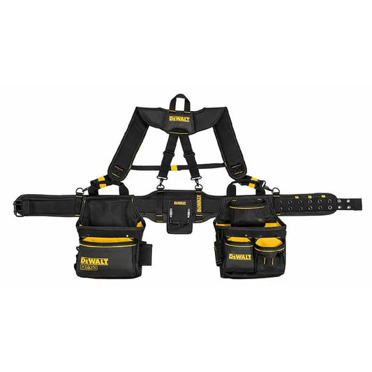 Cinturón Porta Herramientas con Tirantes y 25 Compartimentos DEWALT
