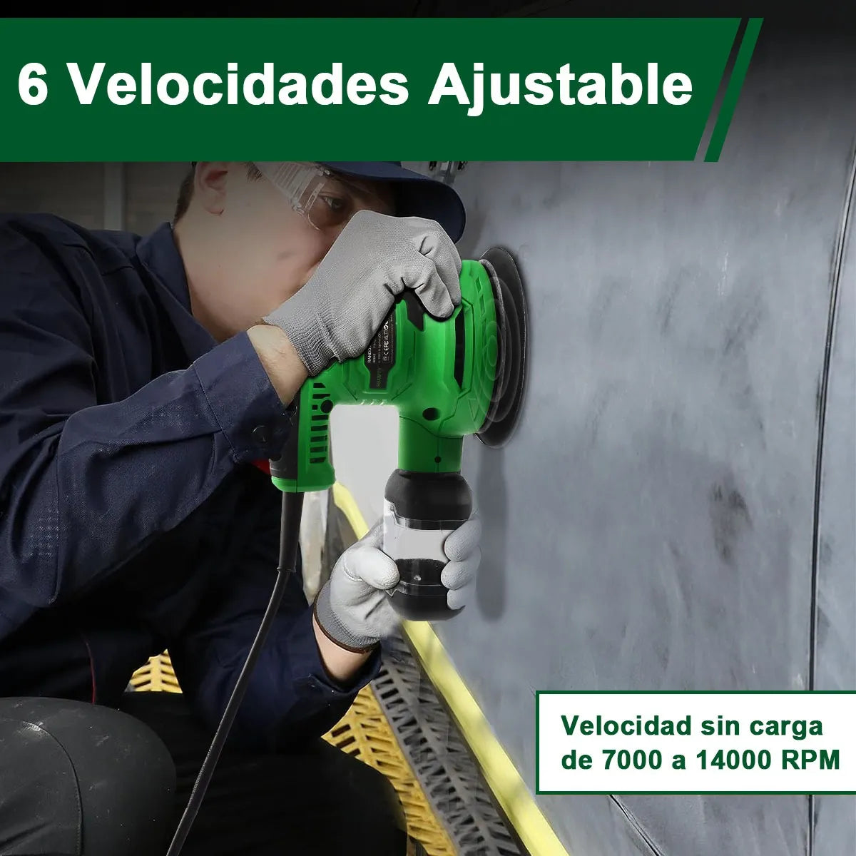 Lijadora Roto Orbital 5" 450W SHAWTY