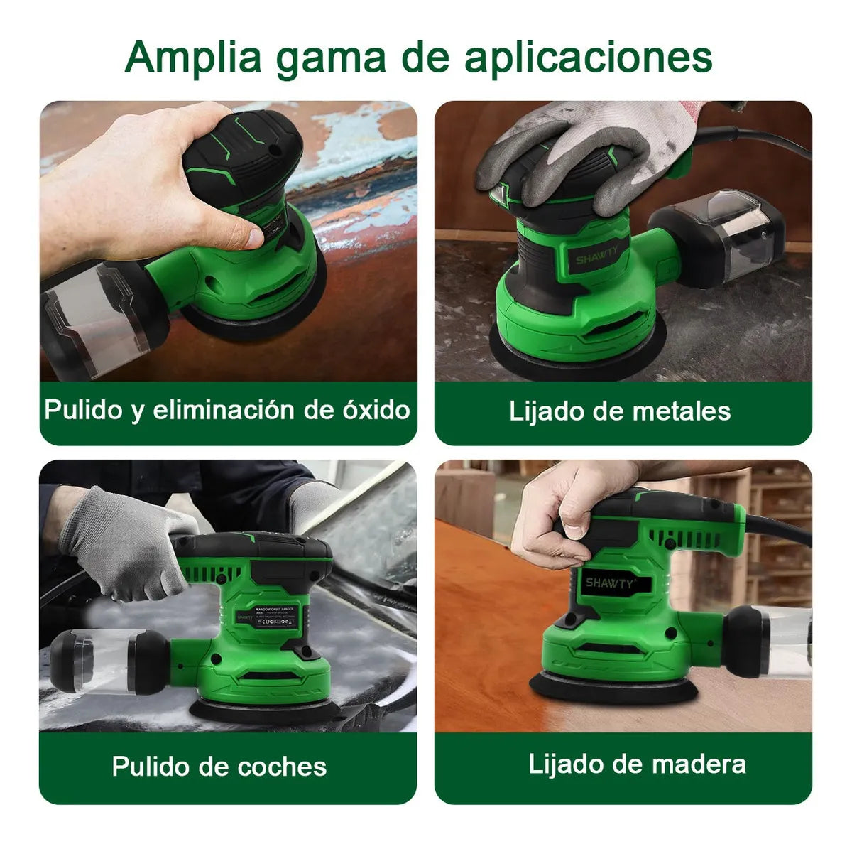 Lijadora Roto Orbital 5" 450W SHAWTY