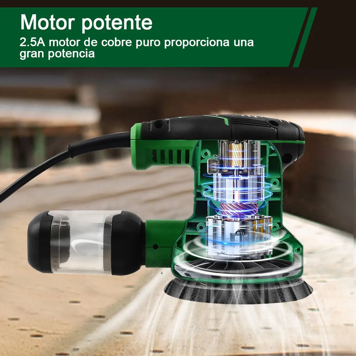 Lijadora Roto Orbital 5" 450W SHAWTY