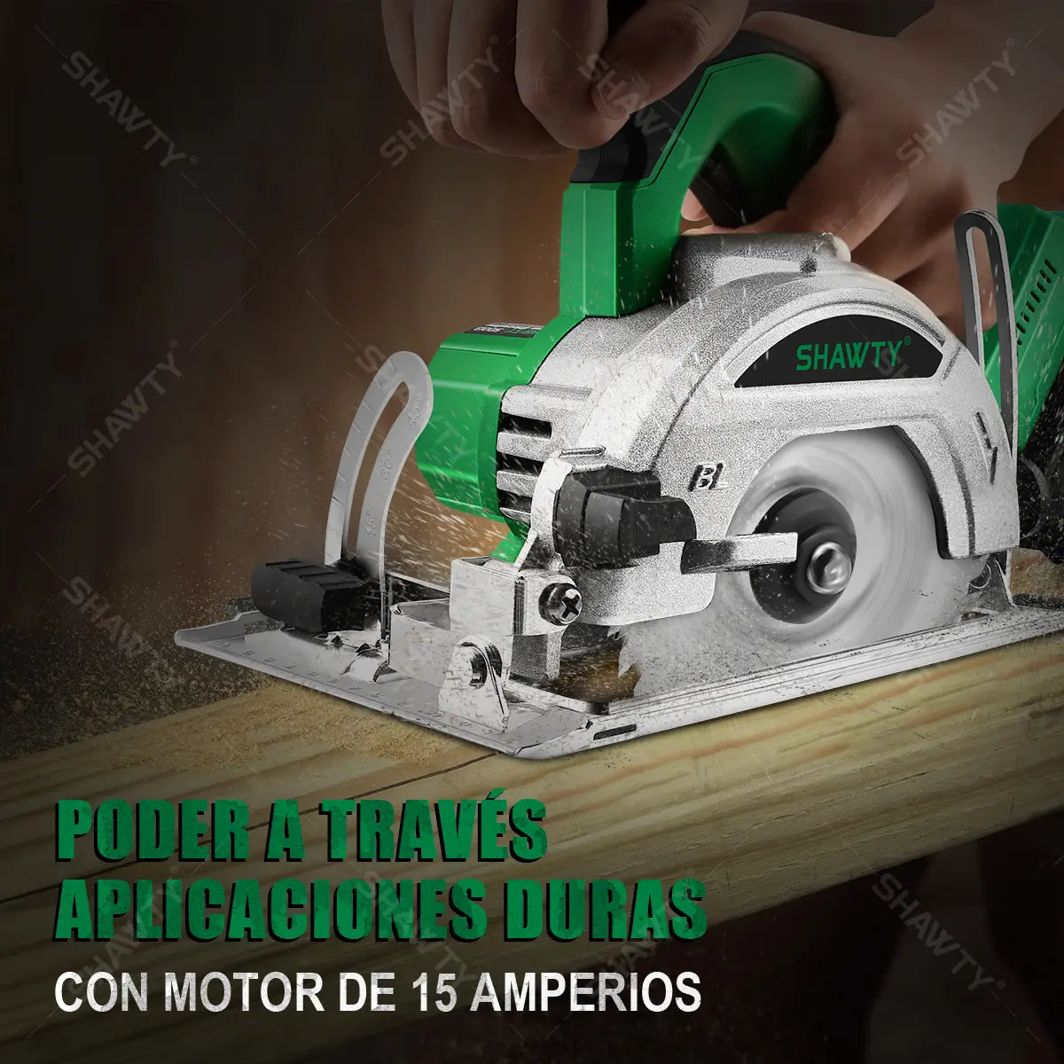 Sierra Circular Inalámbrica 20V con 2 Baterías 4.0Ah SHAWTY