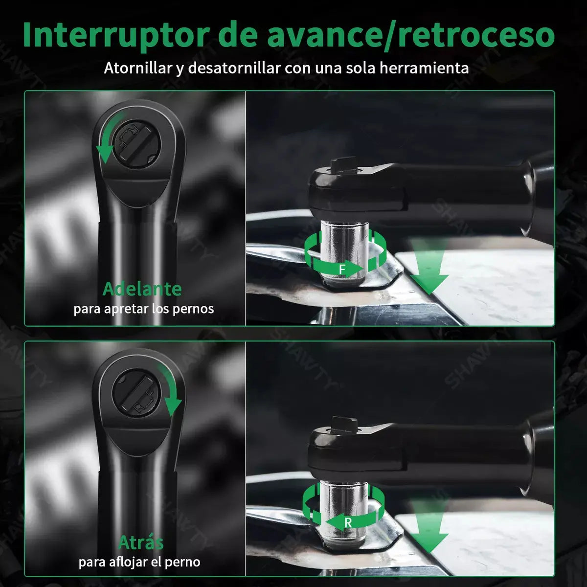Llave Matraca Inalámbrica 3/8" con Batería SHAWTY