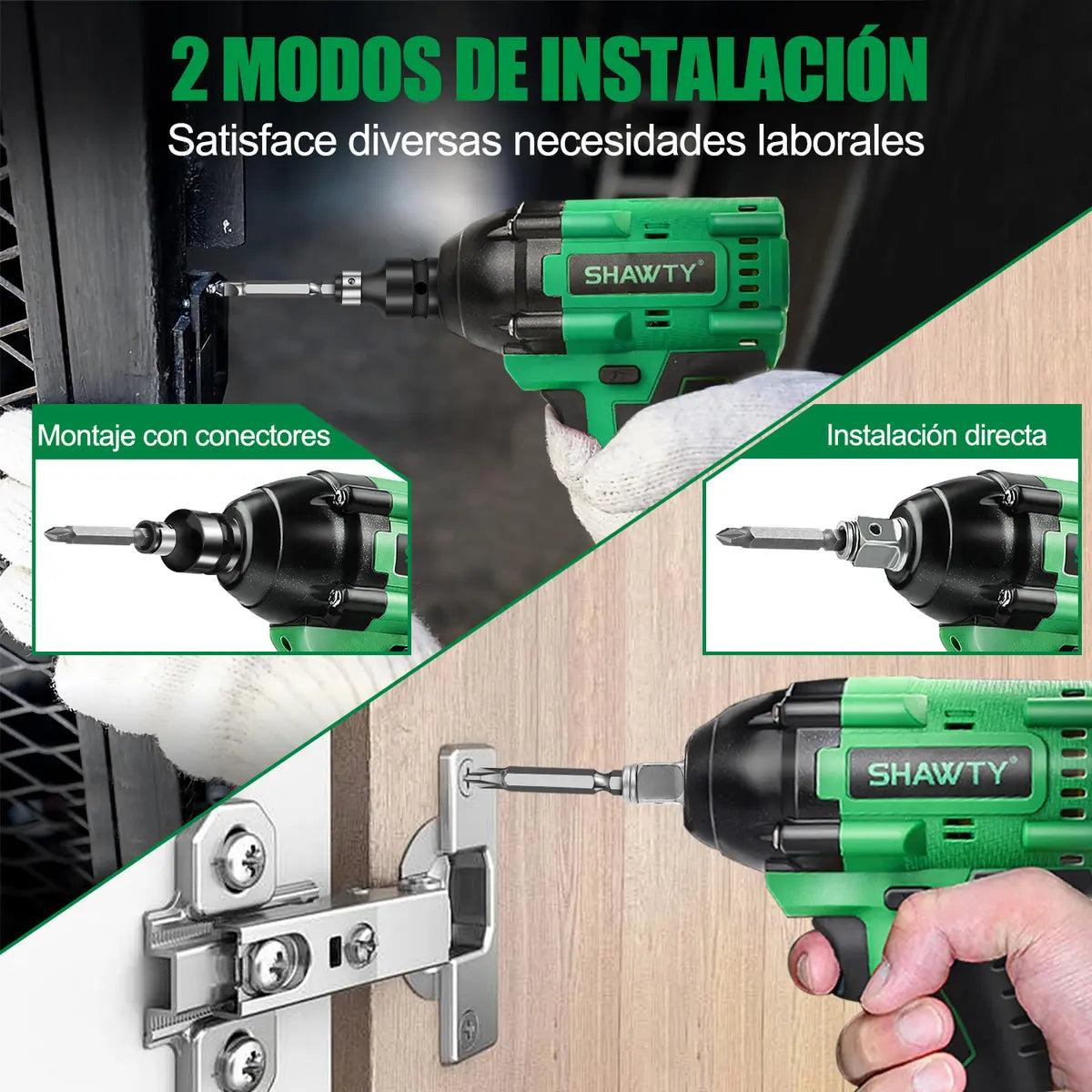 Llave de Impacto Inalámbrica 20V 1/2" con 2 Baterías SHAWTY