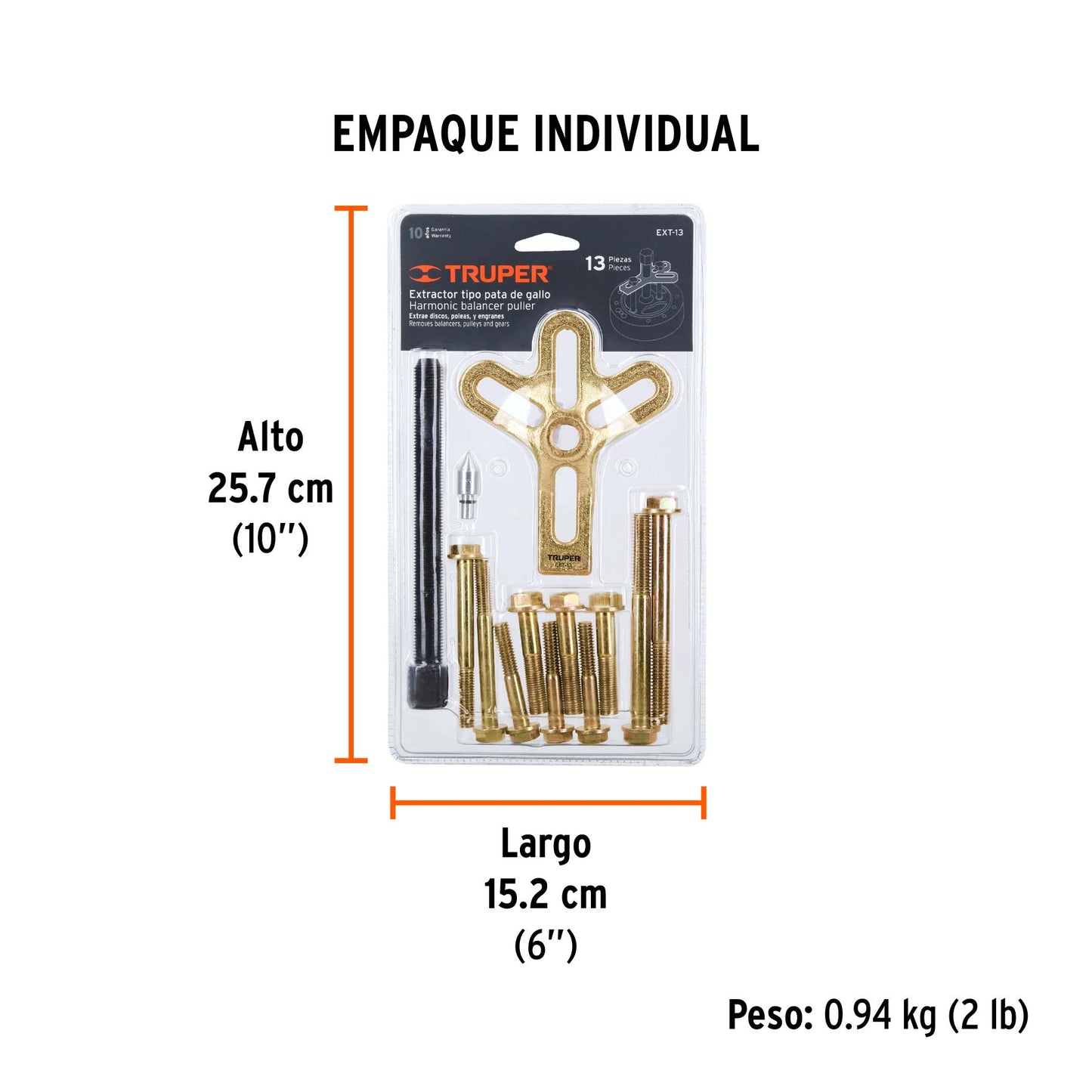 Extractor Pata de Gallo 13 Piezas TRUPER