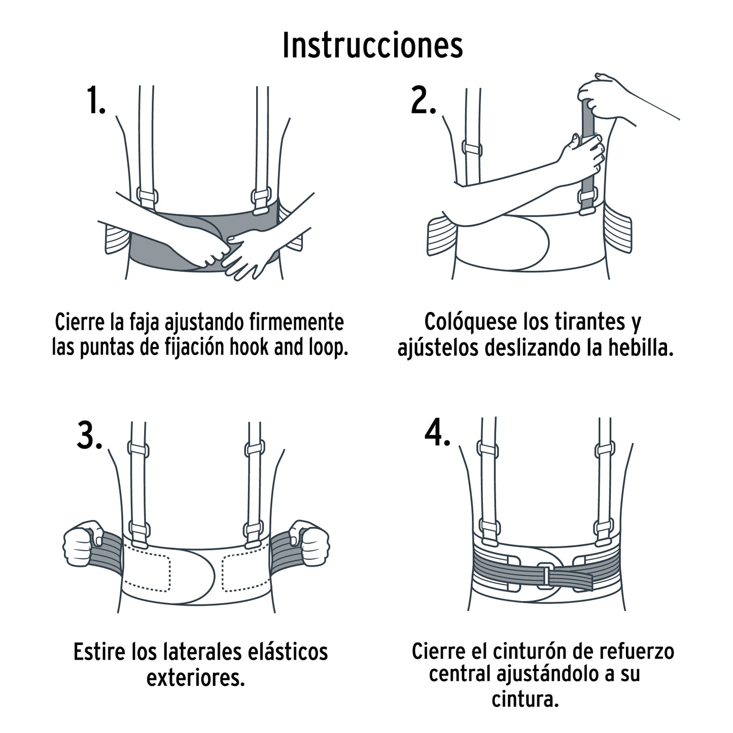Faja Lumbar con Tercer Cinturón Talla G TRUPER