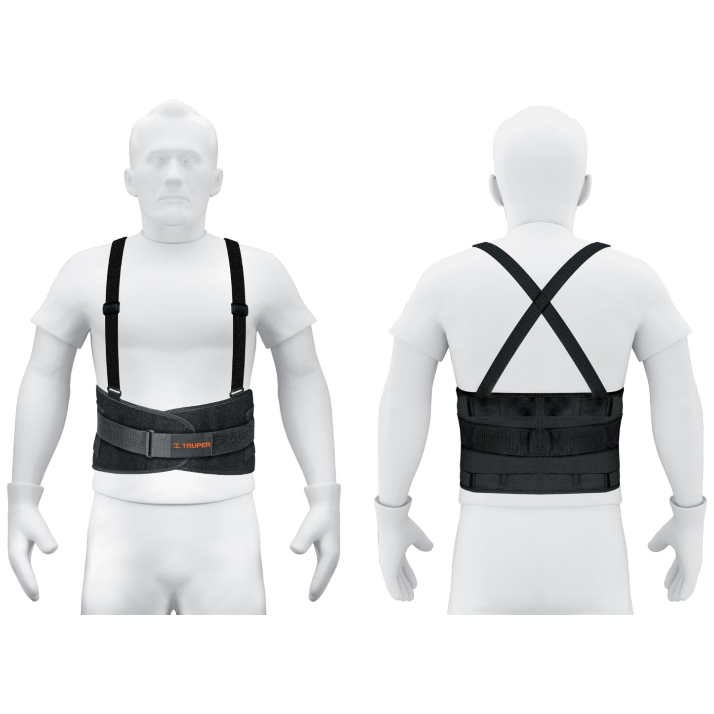 Faja Lumbar con Tercer Cinturón Talla M TRUPER