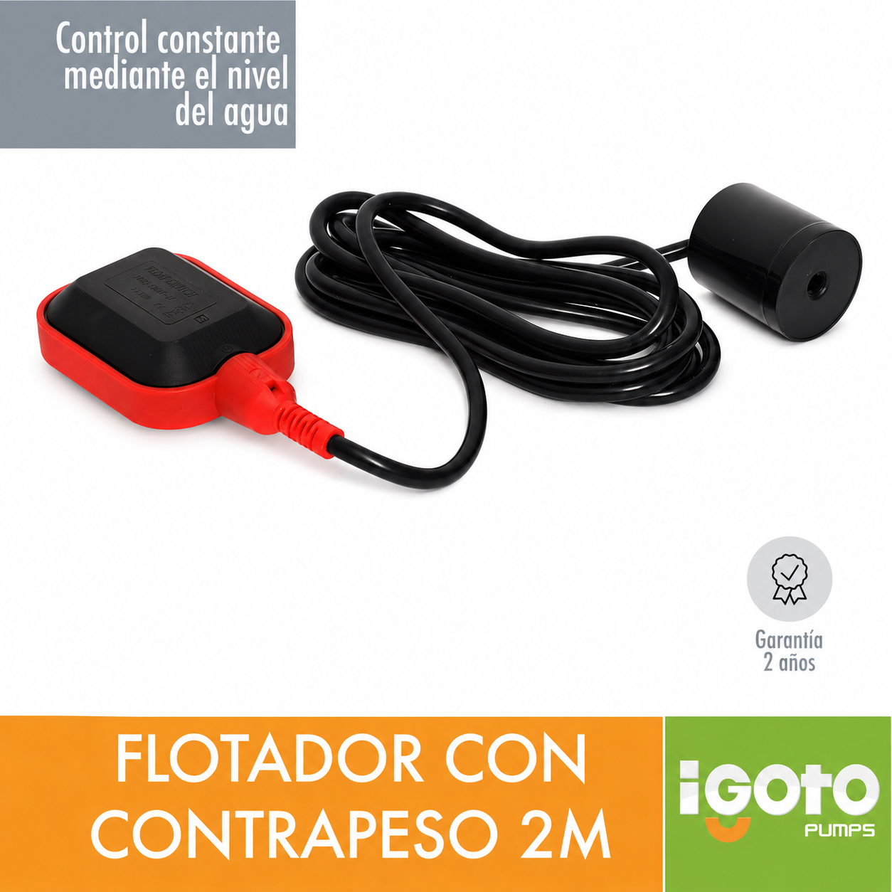 Flotador Eléctrico 3 m para Tinaco y Cisterna IGOTO