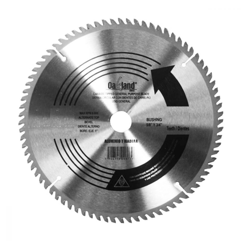 Disco Sierra Circular 8-1/4" 40 Dientes OAKLAND