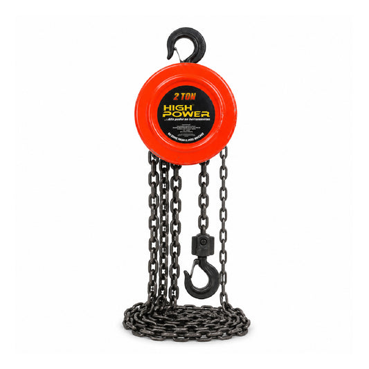 Garrucha Chainblock de Cadena 2 Toneladas Cadena Doble HIGH POWER