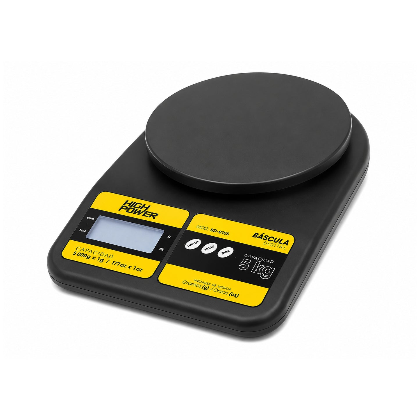 Báscula Digital de Cocina 5 kg HIGH POWER