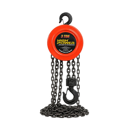 Garrucha Chainblock de Cadena 3 Toneladas Cadena Doble HIGH POWER